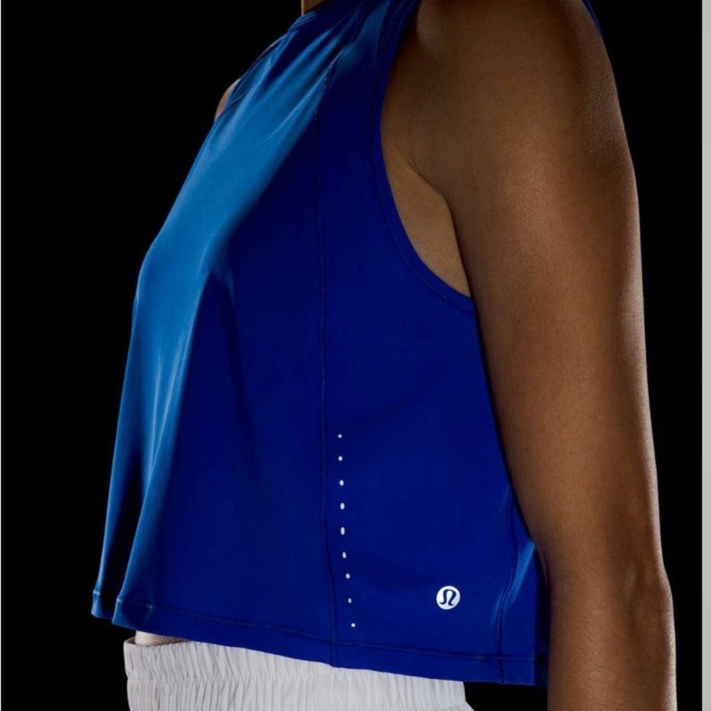 Lululemon Blue Blazer Tone Cropped Sculpt
